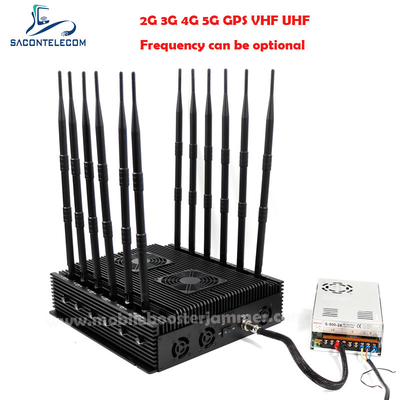 Blocage du signal 5G de 80m VHF UHF GPS Localisateur 12 canaux VHF